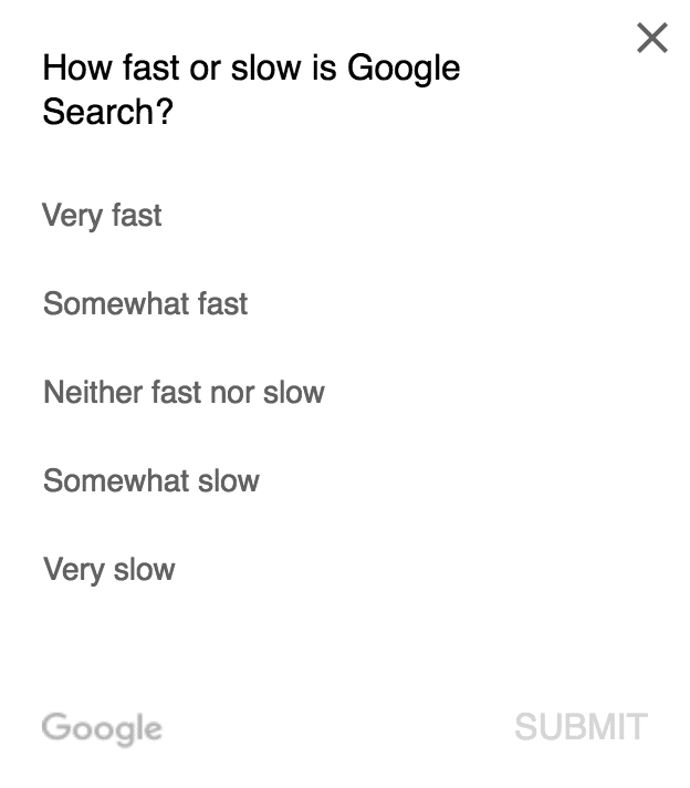 fast or slow google question