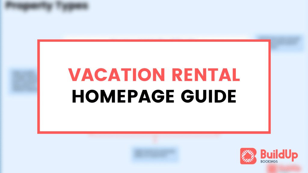 vacation rental homepage design